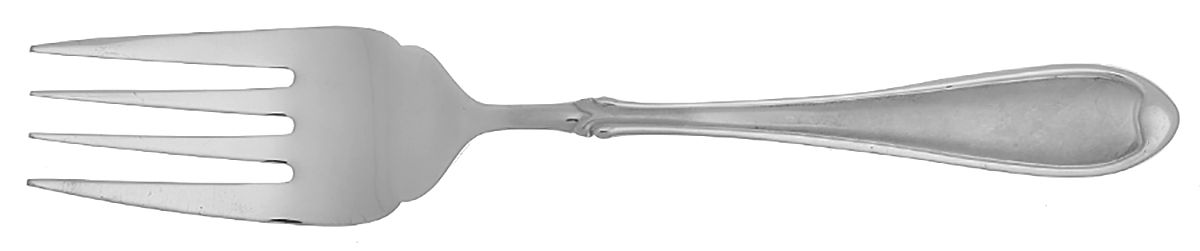 NES4 (Stainless) Small Solid Cold Meat Serving Fork by New Traditions-1