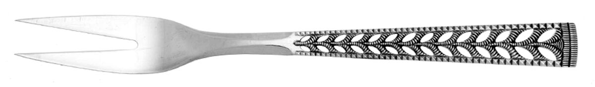Juvel (Sterling) Medium Solid Cold Meat Serving Fork by Nils Hansen (Norway)-1