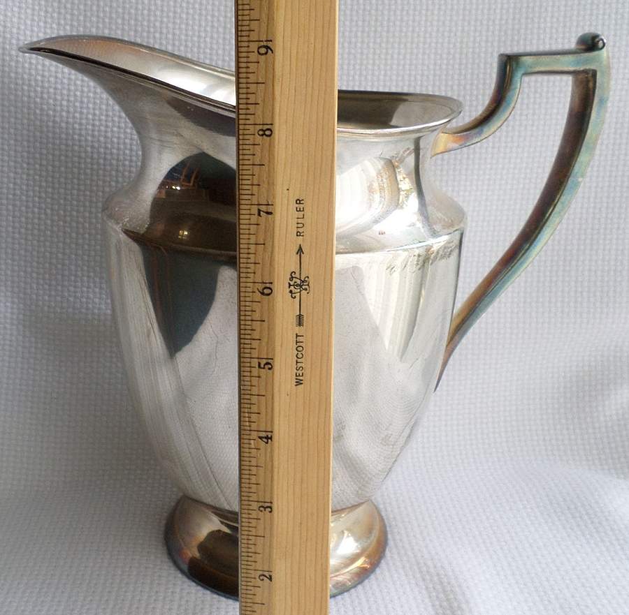 1007 (Silverplate, Hollowware) Silverplate Water Pitcher by National Silver Co-1