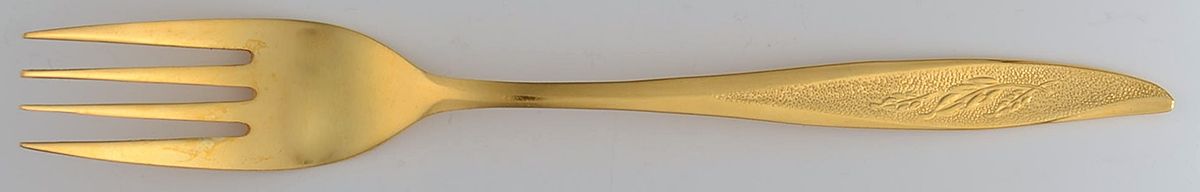 Gold Vassar (Gold Electroplate) Fork by Nasco-1