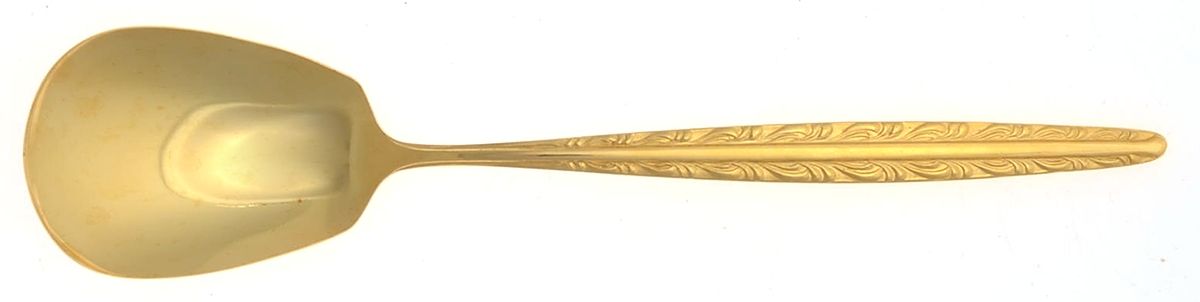 Golden Dunham (Gold Electroplate) Sugar Spoon by National Stainless-1