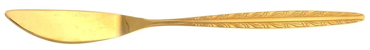 Golden Dunham (Gold Electroplate) Flat Handle Master Butter Knife by National Stainless-1