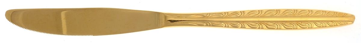 Golden Dunham (Gold Electroplate) Modern Solid Knife by National Stainless-1