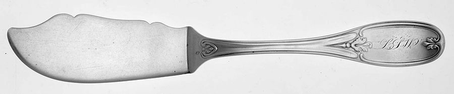Tuscan (Sterling) Flat Handle Master Butter Knife by Newton E Crittenden-1