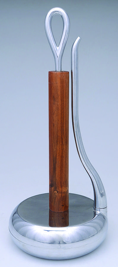 Loop (Alloy, Hollowware) Paper Towel Holder by Nambe-1