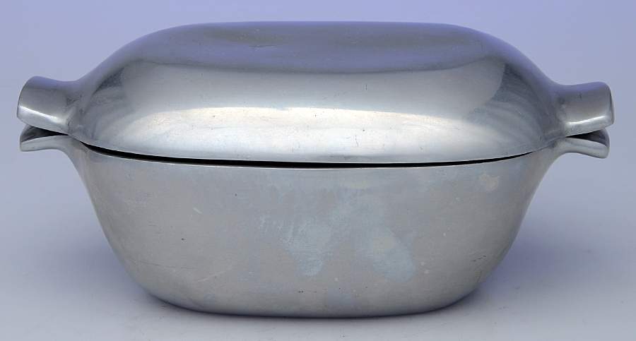 12 (Pewter, Hollowware) 16 Ounce Rectangular Covered Casserole by Nambe-1