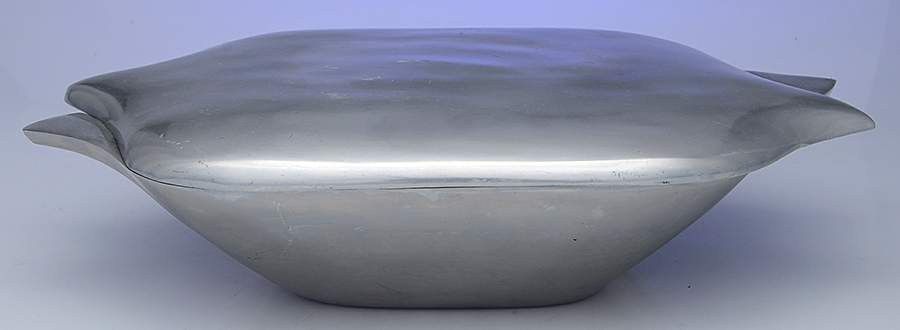 516 (Pewter, Hollowware) 2.5 Quart Rectangular Covered Casserole by Nambe-1