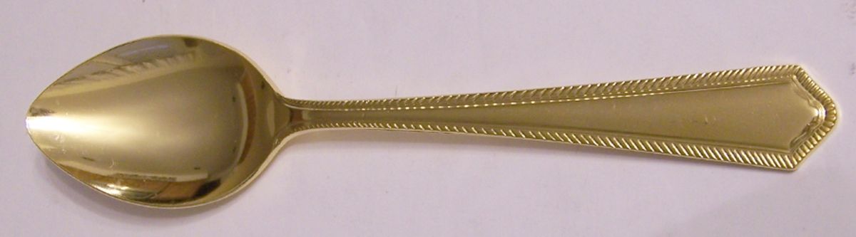 NST88 (Gold Electroplate) Teaspoon by National Stainless-1