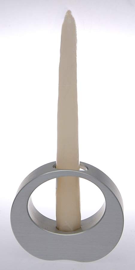 Ice (Metal Alloy, Hollowware) Console Candleholder by Nambe-1