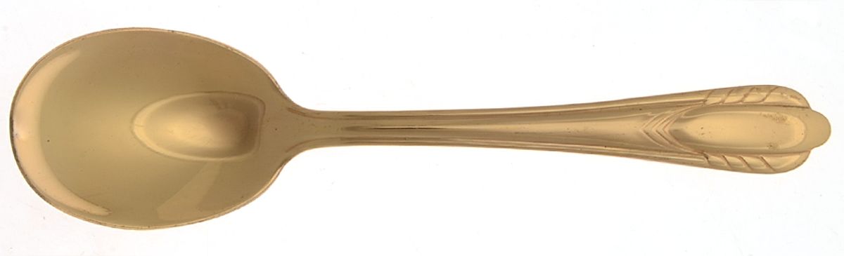 NST42G (Gold Electroplate) Sugar Spoon by National Stainless-1