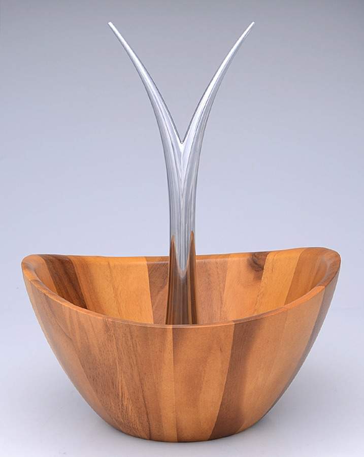 Fruit Tree (Hollowware) 12" Fruit Serving Bowl by Nambe-1