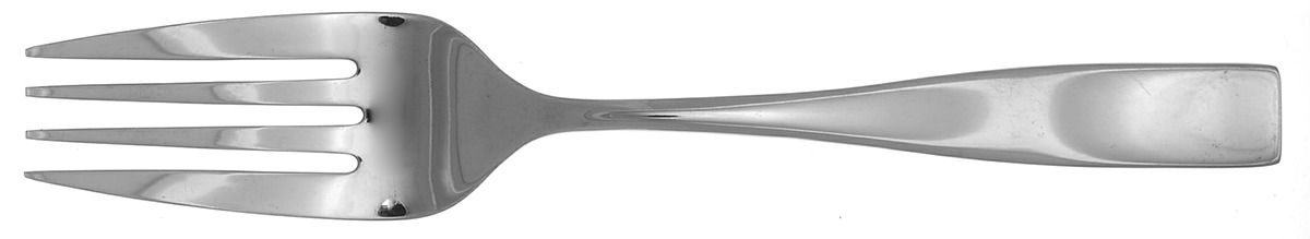 Moments (Stainless) Large Solid Cold Meat Serving Fork by Nicole Miller-1