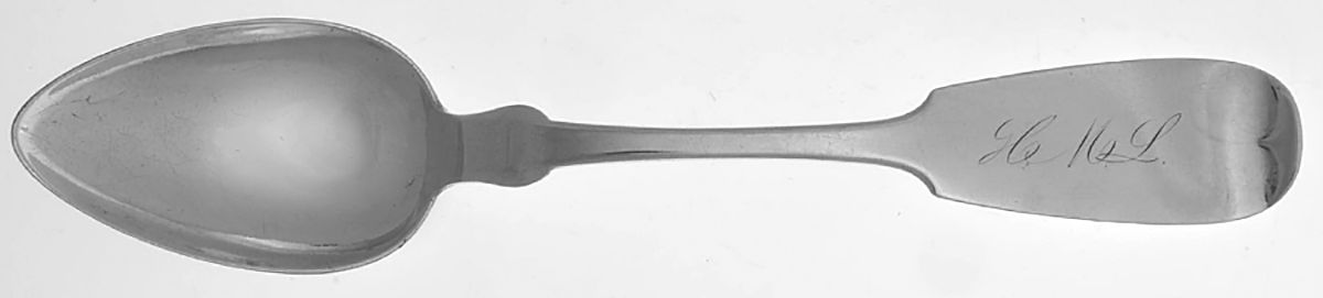 Coin Silver Flatware Dessert/Oval Soup Spoon by Newell Matson-1