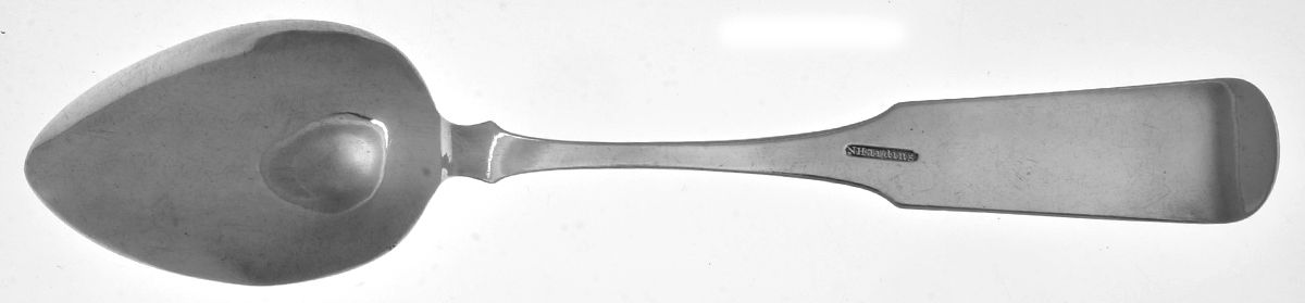 Coin Silver Flatware Tablespoon (Serving Spoon) by Newell Harding & Co-2