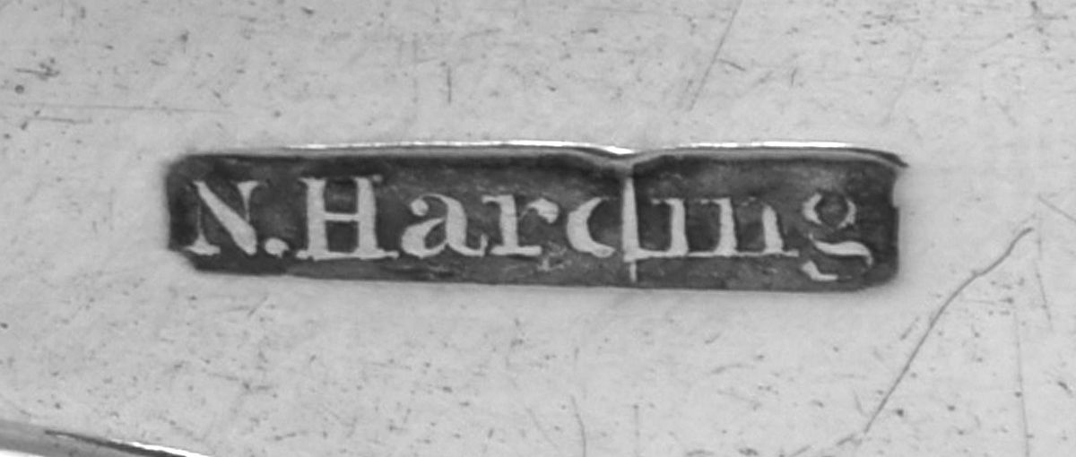 Coin Silver Flatware Tablespoon (Serving Spoon) by Newell Harding & Co-3