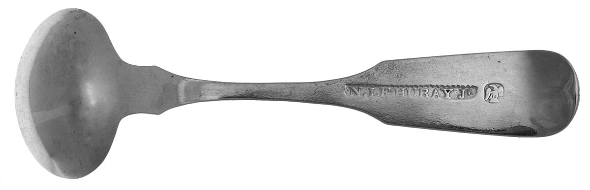 Coin Silver Flatware Master Salt Spoon by Nicholas J. Le Huray Jr-2