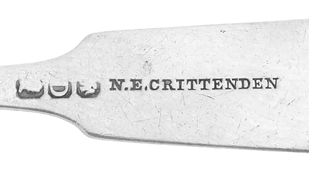 Coin Silver Flatware Teaspoon by Newton E Crittenden-3
