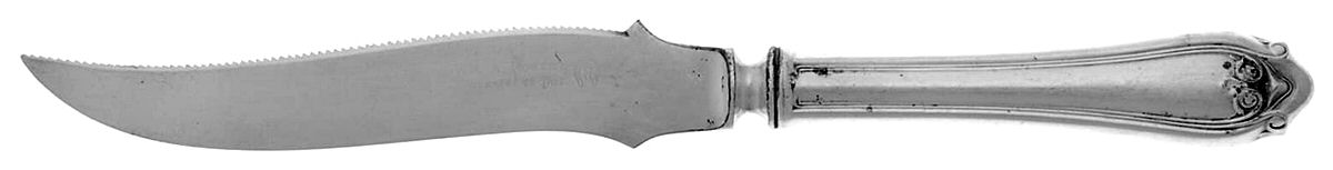 Abington (Silverplate, 1910) Orange Knife with Silverplate Blade by Oneida Silver-1