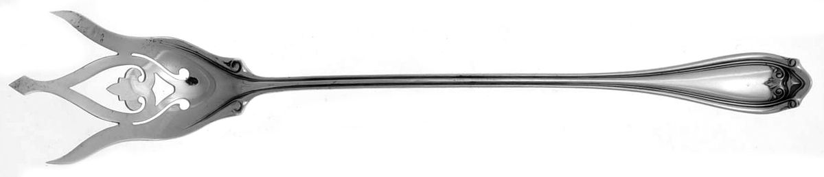 Abington (Silverplate, 1910) Large Lettuce Serving Fork by Oneida Silver-1