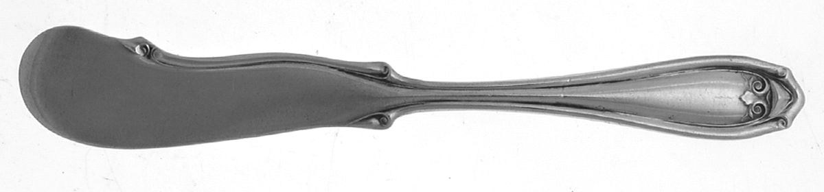 Abington (Silverplate, 1910) Flat Handle Butter Spreader by Oneida Silver-1