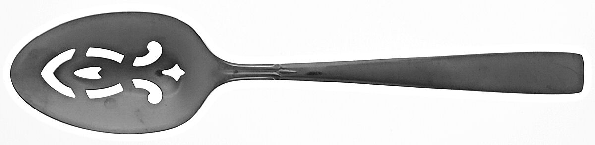 Accent (Stainless) Pierced Tablespoon (Serving Spoon) by Oneida Silver-1