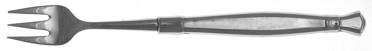 Act I (Stainless, Glossy Handle & Bowl) Cocktail/Seafood Fork by Oneida Silver-1