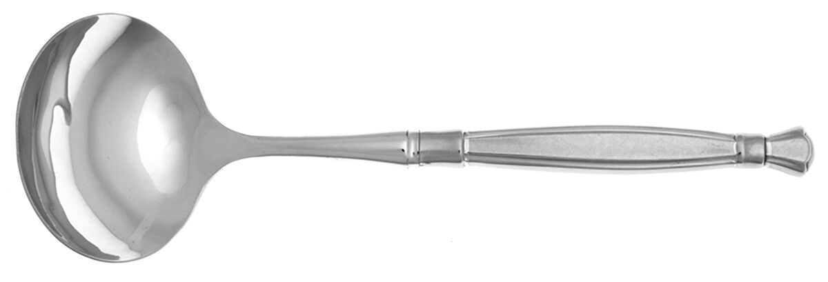 Act I (Stainless, Glossy Handle & Bowl) Gravy Ladle with No Spout Stainless Bowl HC by Oneida Silver-1