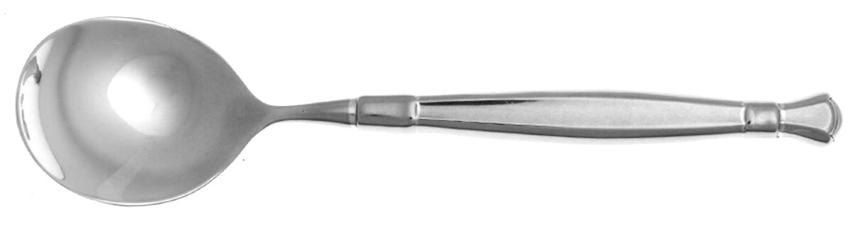 Act I (Stainless, Glossy Handle & Bowl) Round Bowl Soup Spoon (Cream Soup) HC by Oneida Silver-1