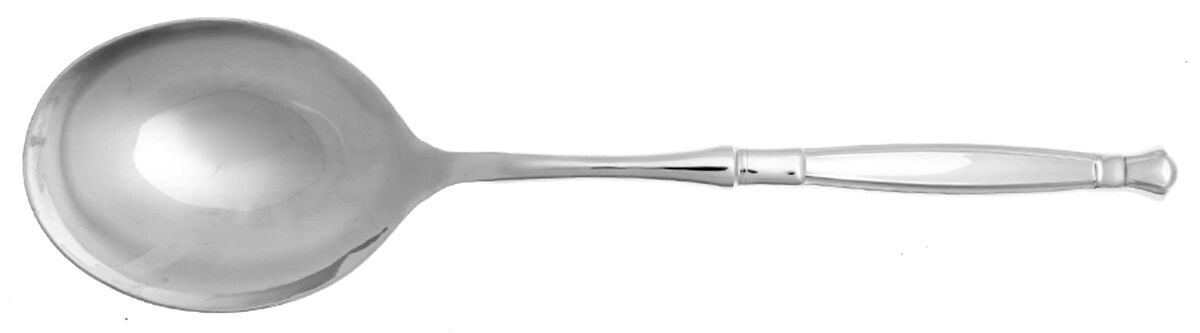 Act I (Stainless, Glossy Handle & Bowl) Casserole Spoon with Smooth Stainless Bowl HC by Oneida Silver-1