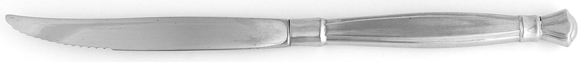 Act I (Stainless, Glossy Handle & Bowl) Individual Steak Knife Hollow Handle by Oneida Silver-1