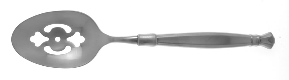 Act II (Stainless, Satin Handle & Satin Bowl) Pierced Tablespoon (Serving Spoon) by Oneida Silver-1