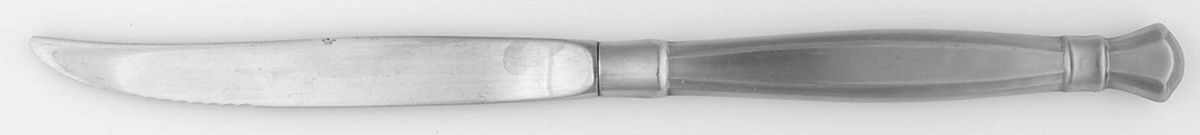 Act II (Stainless, Satin Handle & Satin Bowl) Individual Steak Knife Hollow Handle by Oneida Silver-1