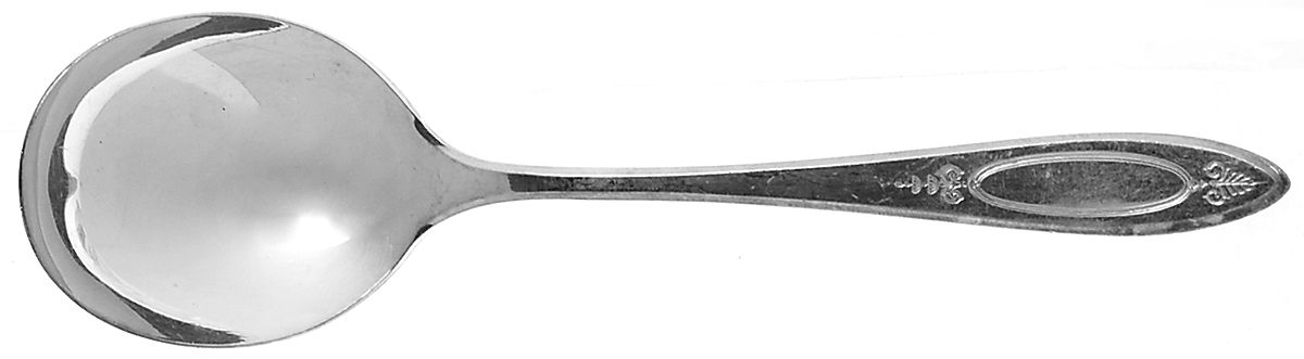 Adam (Silverplate, 1917) Round Bowl Soup Spoon (Cream Soup) by Oneida Silver-1