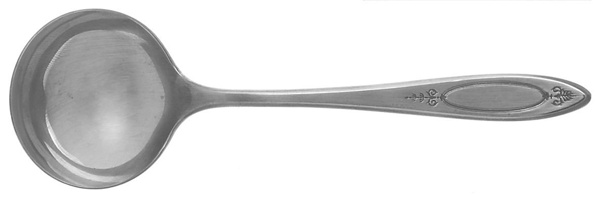 Adam (Silverplate, 1917) Round Bowl Soup Spoon (Bouillon) by Oneida Silver-1