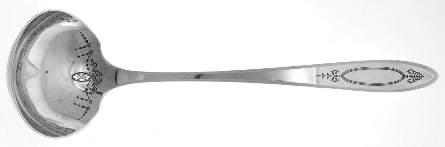 Adam (Silverplate, 1917) Oyster Ladle Solid Piece by Oneida Silver-1