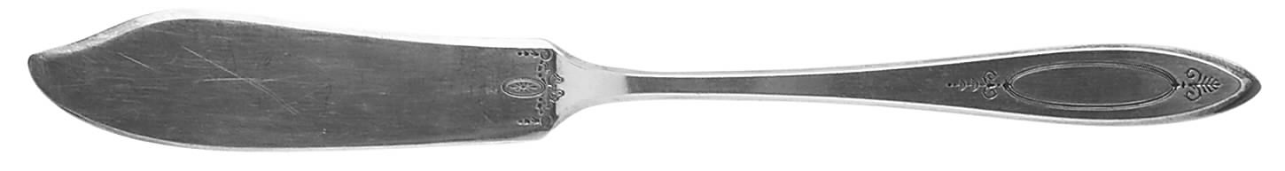 Adam (Silverplate, 1917) Flat Handle Master Butter Knife by Oneida Silver-1