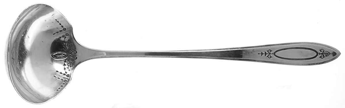 Adam (Silverplate, 1917) Solid Soup Ladle by Oneida Silver-1
