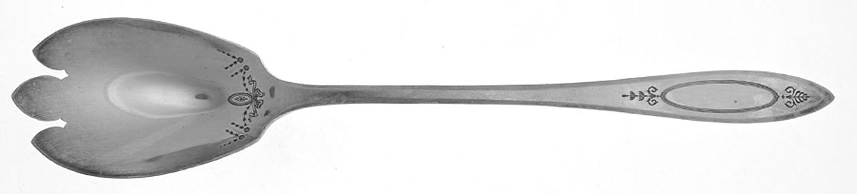Adam (Silverplate, 1917) Solid Salad Serving Fork by Oneida Silver-1