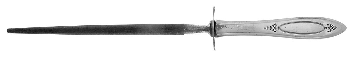 Adam (Silverplate, 1917) Large Roast Steel Rod Knife Sharpener by Oneida Silver-1