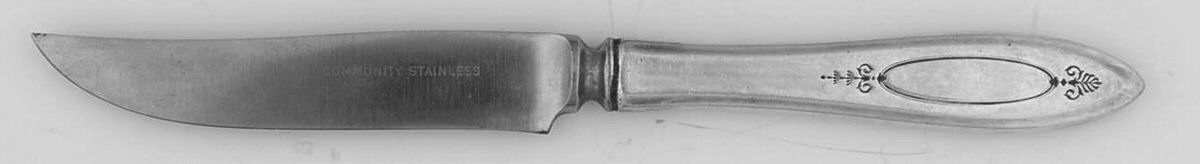 Adam (Silverplate, 1917) Individual Fruit Knife with Stainless Blade by Oneida Silver-1