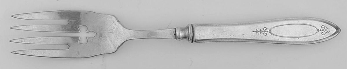 Adam (Silverplate, 1917) Individual Hollow Fish Fork w/Silverplate Tines by Oneida Silver-1