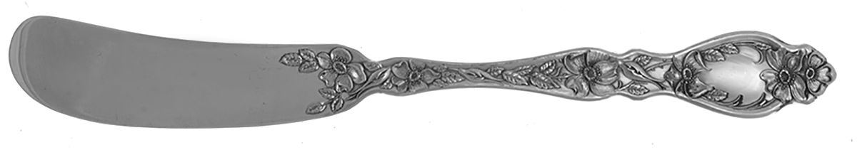 Adams (Silverplate, 1905) Flat Handle Butter Spreader by Oneida Silver-1
