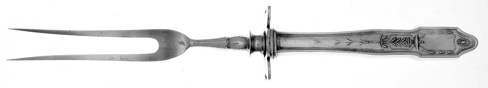 Adelphi (Silverplate, 1920) Large Stainless-Prong Roast Carving Fork by Oneida Silver-1