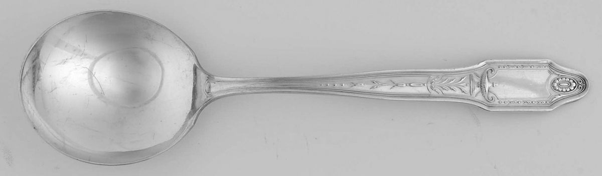 Adelphi (Silverplate, 1920) Round Bowl Soup Spoon (Gumbo) by Oneida Silver-1