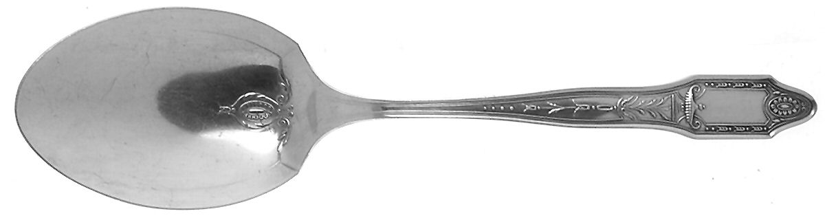 Adelphi (Silverplate, 1920) Solid Smooth Casserole Spoon by Oneida Silver-1