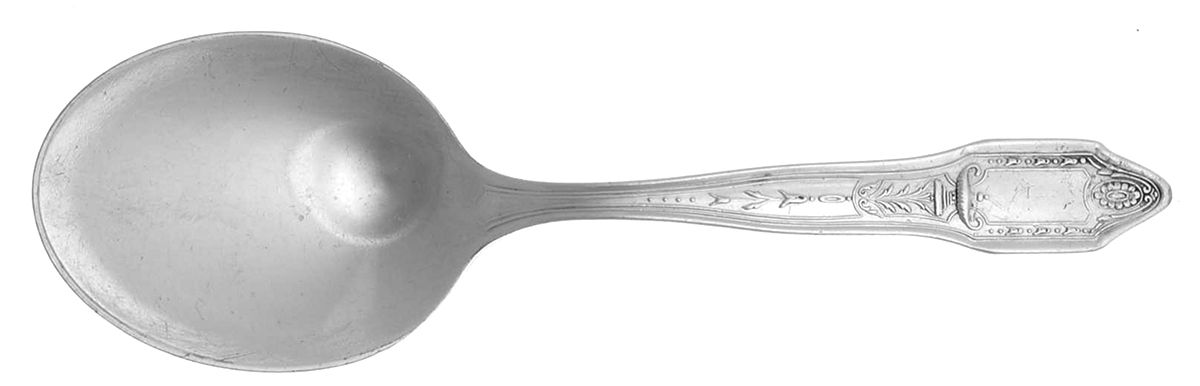 Adelphi (Silverplate, 1920) Straight Handle Baby Spoon by Oneida Silver-1