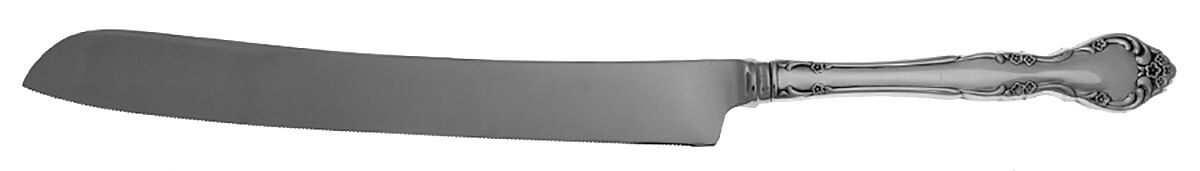 Affection (Silverplate, 1960) Wedding Cake Knife with Stainless Blade HC by Oneida Silver-1