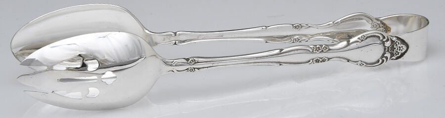 Affection (Silverplate, 1960) Salad Tongs Solid HC by Oneida Silver-1