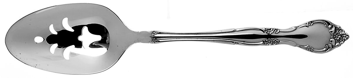 Affection (Silverplate, 1960) Pierced Tablespoon (Serving Spoon) by Oneida Silver-1