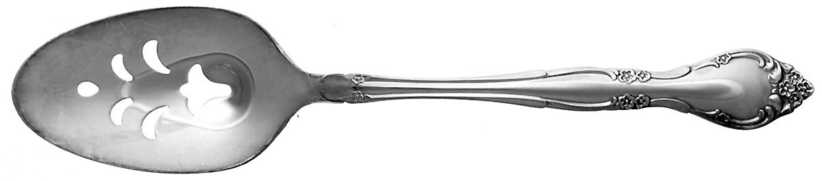 Affection (Silverplate, 1960) Pierced Tablespoon (Serving Spoon) by Oneida Silver-1